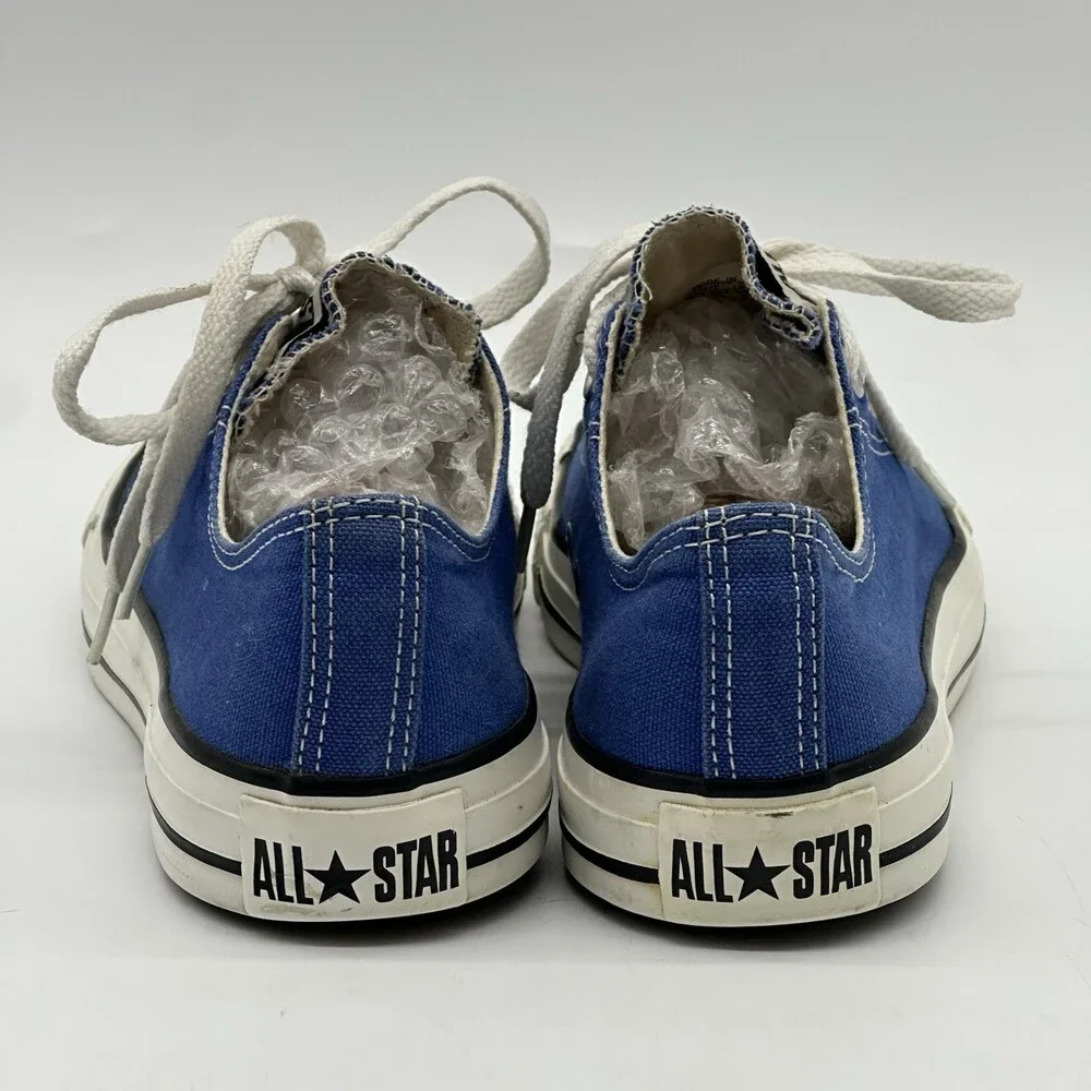 Converse Chuck Taylor All Star Blue Canvas Low Top Sneakers Men Size 8 Women 10